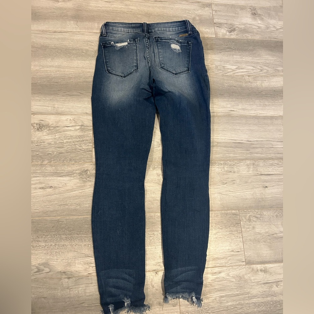 Distressed Blue Jeans - Picture 3 of 4